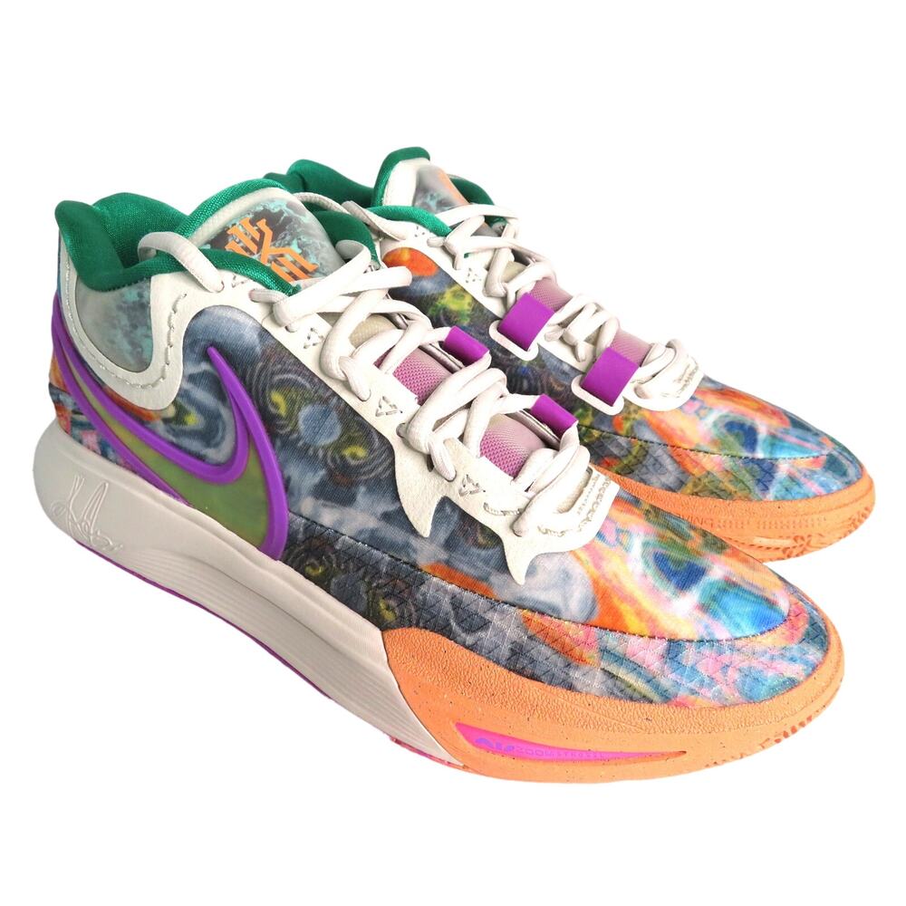 New NIKE Kyrie 8 Sneakers Circle Of Life Bone Orange Green Men 9 DQ3840-001